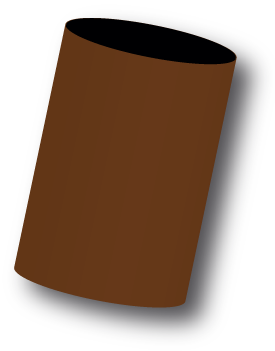 blank stubby holder in brown