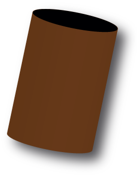 Brown blank stubby holder
