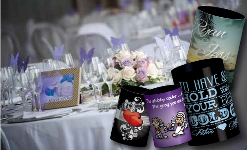 Wedding Stubby Coolers