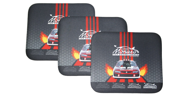 Wet suit material mouse mats