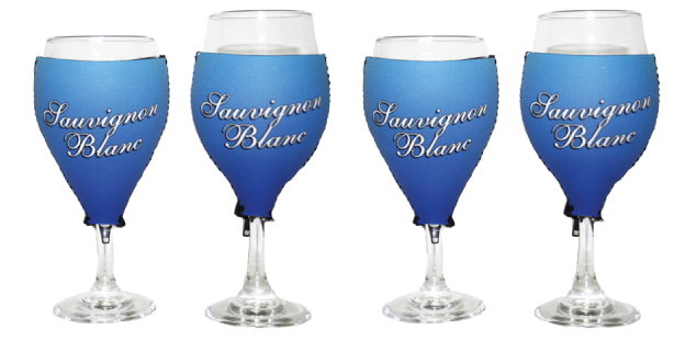 Small and large wine glass coolers