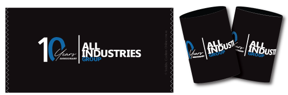 All Industrirs promo stubby coolers