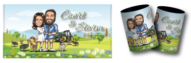 Coert & Storm Wedding   Stubby Holders