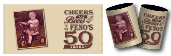 Feno's Birthday  Stubby Holders