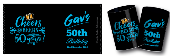 Gav's Birthday stubby holders